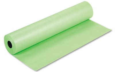 Rainbow Duo-Finish Colored Kraft Paper, 35 lb Wrapping Weight, 36″ x 1,000 ft, Lite Green