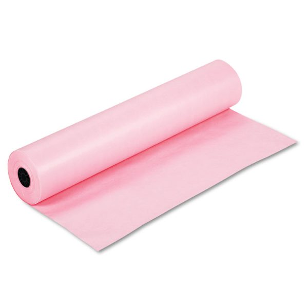 Rainbow Duo-Finish Colored Kraft Paper, 35 lb Wrapping Weight, 36" x 1,000 ft, Pink