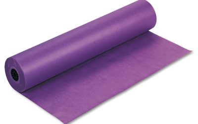 Rainbow Duo-Finish Colored Kraft Paper, 35 lb Wrapping Weight, 36″ x 1,000 ft, Purple