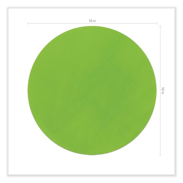Self Stick Dry Erase Circles, 10 x 10, Blue/Green/Red/White/Yellow Surfaces, 10/Pack - Image 2