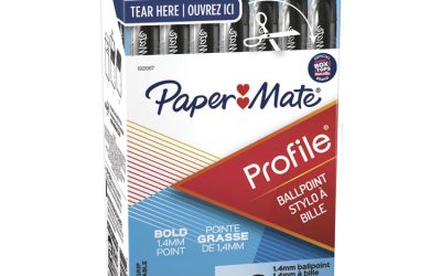 Profile Ballpoint Pen Value Pack, Retractable, Bold 1.4 mm, Black Ink, Translucent Black Barrel, 36/Box