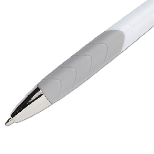 InkJoy 700 RT Ballpoint Pen, Retractable, Medium 1 mm, Black Ink, White/Gray Barrel, Dozen - Image 5