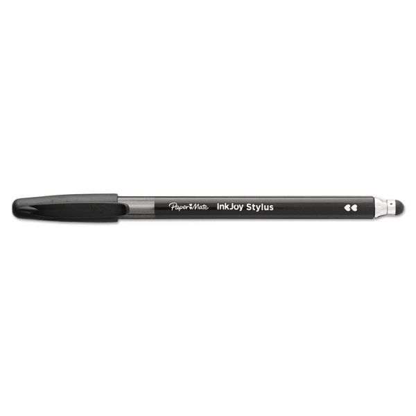 Inkjoy 100 Ballpoint Pen/stylus, Stick, Medium 1 Mm, Black Ink, Black Barrel, Dozen - Image 4