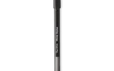 Inkjoy 100 Ballpoint Pen/stylus, Stick, Medium 1 Mm, Black Ink, Black Barrel, Dozen