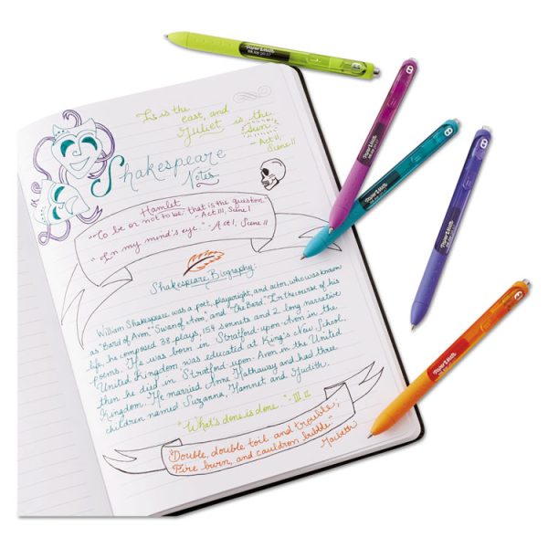Inkjoy Gel Pen, Retractable, Medium 0.7 Mm, Assorted Ink And Barrel Colors, 14/pack - Image 3