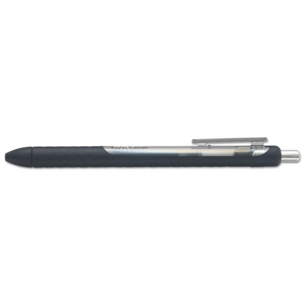 Inkjoy Gel Pen, Retractable, Medium 0.7 Mm, Black Ink, Black Barrel, Dozen - Image 5