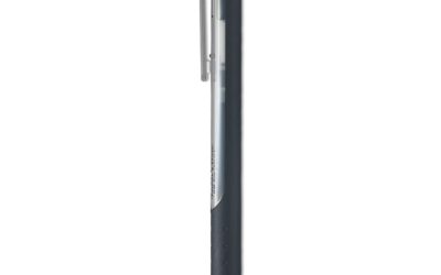 InkJoy Gel Pen, Retractable, Fine 0.5 mm, Black Ink, Black Barrel, Dozen