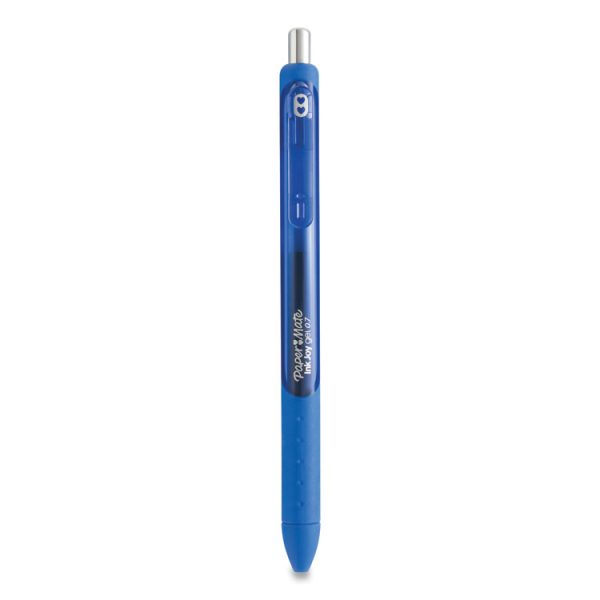 Inkjoy Gel Pen, Retractable, Medium 0.7 Mm, Blue Ink, Blue Barrel, Dozen - Image 3