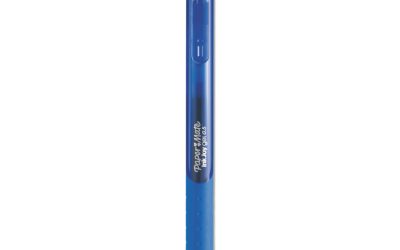 InkJoy Gel Pen, Retractable, Fine 0.5 mm, Blue Ink, Blue Barrel, Dozen
