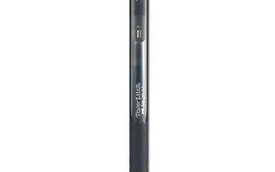InkJoy Gel Pen, Retractable, Medium 0.7 mm, Black Ink, Black/Smoke Barrel, 36/Pack