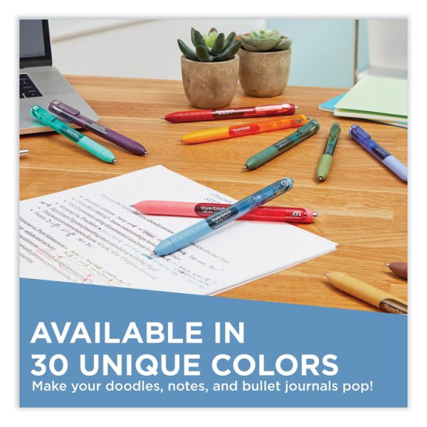 Inkjoy Gel Pen, Retractable, Medium 0.7 Mm, Assorted Ink And Barrel Colors, 22/pack - Image 4