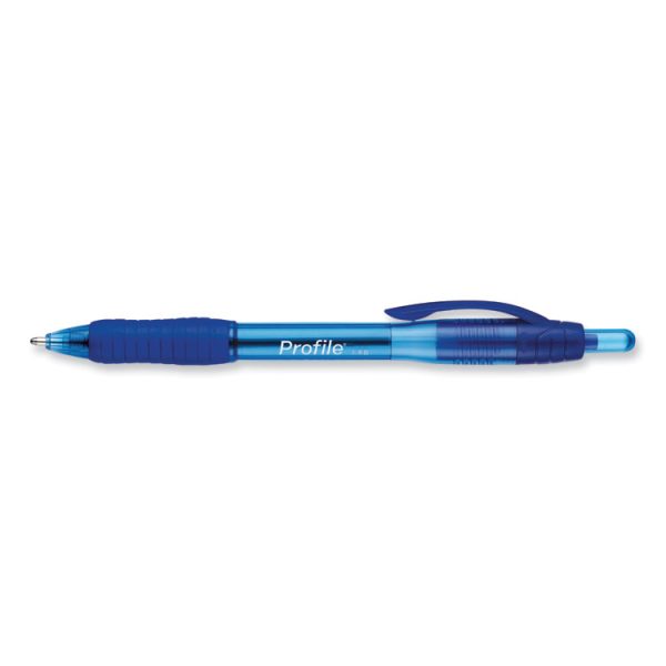 Profile Ballpoint Pen, Retractable, Bold 1.4 mm, Blue Ink, Translucent Blue Barrel, 36/Pack - Image 2