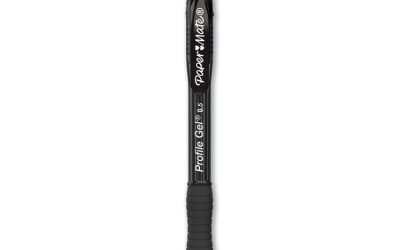 Profile Gel Pen, Retractable, Fine 0.5 Mm, Black Ink, Translucent Black Barrel, 36/pack