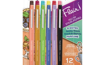 Flair Scented Felt Tip Porous Point Pen, Stick, Medium 0.7 Mm, Assorted Ink And Barrel Colors, 12/pack