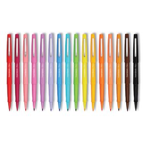 Flair Scented Felt Tip Porous Point Pen, Sunday Brunch Scents, Stick, Medium 0.7 mm, Assorted Ink and Barrel Colors, 16/Pack