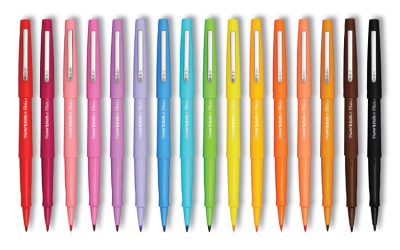 Flair Scented Felt Tip Porous Point Pen, Sunday Brunch Scents, Stick, Medium 0.7 mm, Assorted Ink and Barrel Colors, 16/Pack