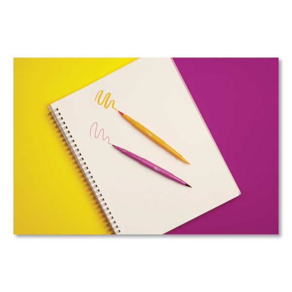 Flair Duo Felt Tip Porous Point Pen, Stick, Medium 0.7 mm, Assorted Ink and Barrel Colors, 16/Pack - Image 3