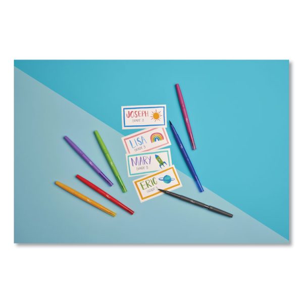 Flair Duo Felt Tip Porous Point Pen, Stick, Medium 0.7 mm, Assorted Ink and Barrel Colors, 16/Pack - Image 4