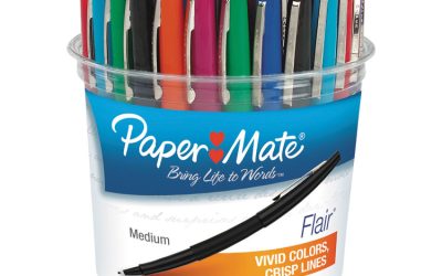 Point Guard Flair Felt Tip Porous Point Pen, Stick, Bold 1.4 Mm, Assorted Ink And Barrel Colors, 48/pack