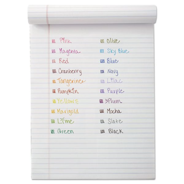 Point Guard Flair Felt Tip Porous Point Pen, Stick, Bold 1.4 Mm, Assorted Ink And Barrel Colors, 48/pack - Image 4