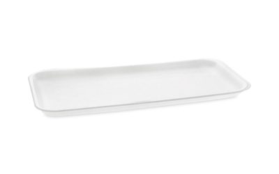 Supermarket Tray, #10S, 10.75 x 5.7 x 0.65, White, Foam, 500/Carton