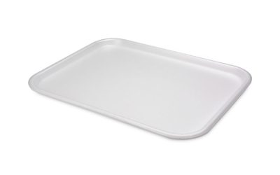 Supermarket Tray, #1216, 16.25 x 12.63 x 0.63, White, Foam, 100/Carton