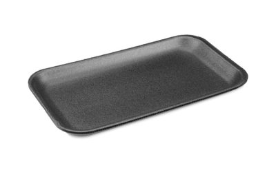 Meat Tray, #17S, 8.3 x 4.8 x 0.65, Black, Foam, 1,000/Carton