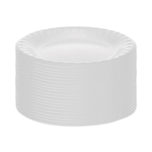 Placesetter Deluxe Laminated Foam Dinnerware, Plate, 6" dia, White, 1,000/Carton - Image 2