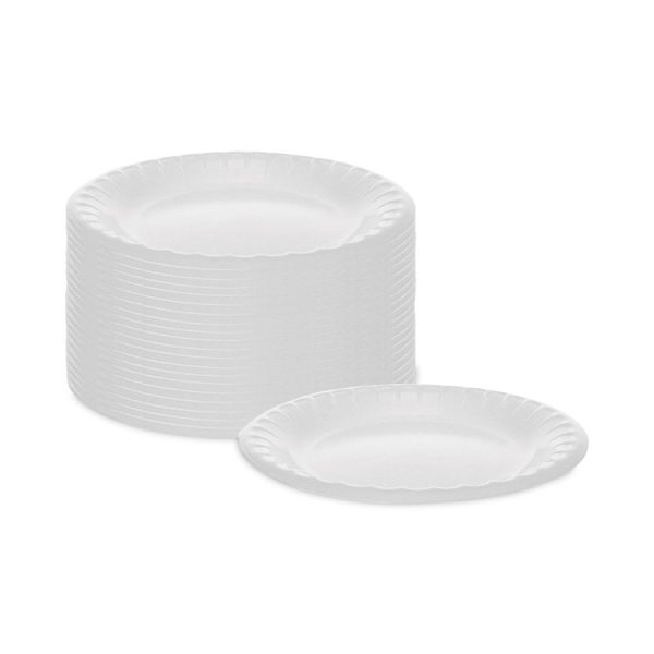 Placesetter Deluxe Laminated Foam Dinnerware, Plate, 6" dia, White, 1,000/Carton - Image 3