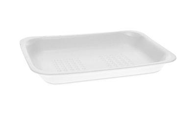 Meat Tray, #2, 8.38 x 5.88 x 1.21, White, Foam, 500/Carton