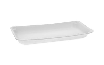Supermarket Tray, #10P, 10.75 x 5.5 x 1.2, White, Foam, 400/Carton