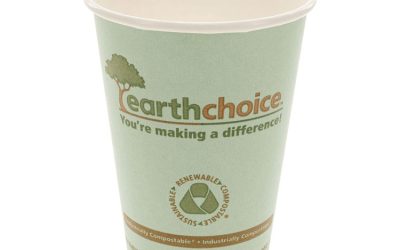 EarthChoice Compostable Paper Cup, 12 oz, Teal, 1,000/Carton