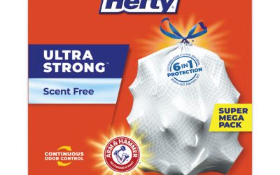 Ultra Strong Tall Kitchen and Trash Bags, 13 gal, 0.9 mil, 23.75″ x 24.88″, White, 110 Bags/Box, 3 Boxes/Carton