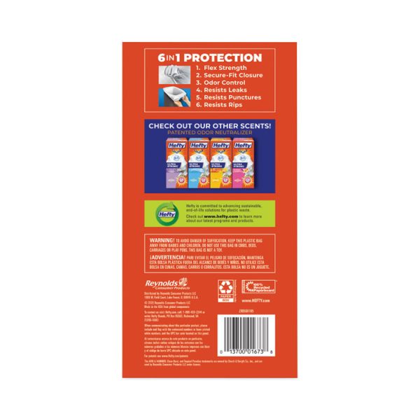 Ultra Strong Tall Kitchen And Trash Bags, 13 Gal, 0.9 Mil, 23.75" X 24.88", White, 110/box - Image 5
