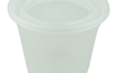 Newspring DELItainer Microwavable Container, 32 oz, 5.5 x 5.5 x 4.9, Clear, Plastic, 200/Carton