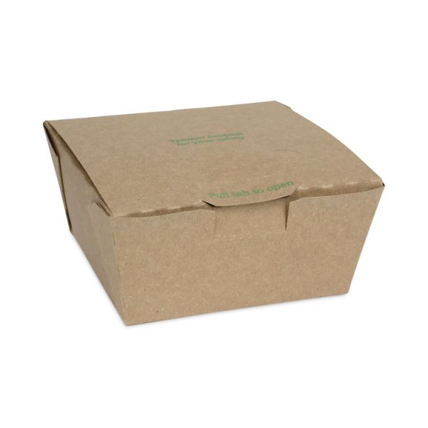 EarthChoice Tamper Evident OneBox Paper Box, 4.5 x 4.5 x 2.5, Kraft, 312/Carton - Image 2