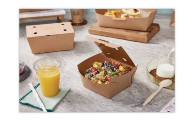 EarthChoice Tamper Evident OneBox Paper Box, 4.5 x 4.5 x 2.5, Kraft, 312/Carton