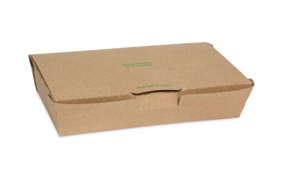 EarthChoice Tamper Evident OneBox Paper Box, 9 x 4.85 x 2, Kraft, 100/Carton