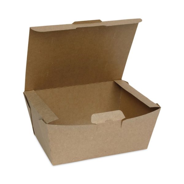 EarthChoice Tamper Evident OneBox Paper Box, 6.54 x 4.5 x 3.25, Kraft, 160/Carton - Image 3