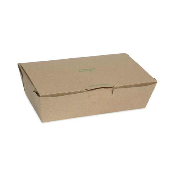 EarthChoice Tamper Evident OneBox Paper Box, 9.04 x 4.85 x 2.75, Kraft, 162/Carton - Image 2