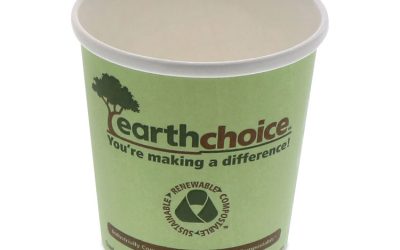 EarthChoice Compostable Soup Cup Large, 16 oz, 3.63″ Diameter x 3.88″h, Green, Paper, 500/Carton