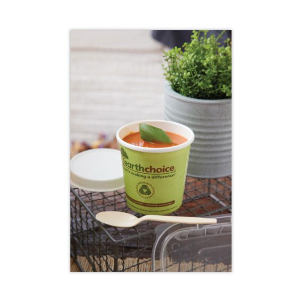 EarthChoice Compostable Soup Cup Large, 16 oz, 3.63" Diameter x 3.88"h, Green, Paper, 500/Carton - Image 10