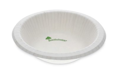 Earthchoice Pressware Compostable Dinnerware, Bowl, 12 Oz, White, 750/carton