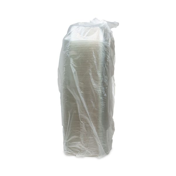 EarthChoice Square Recycled Bowl, 32 oz, 7 x 7 x 2, Clear, Plastic, 300/Carton - Image 3