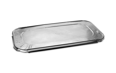 Aluminum Steam Table Pan Lid, Fits One-Third Size Pan, 6.19 x 12.31 x 0.5, 200/Carton