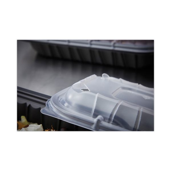 EarthChoice Entree2Go Takeout Container Vented Lid, 11.75 x 8.75 x 0.98, Clear, Plastic, 200/Carton - Image 3