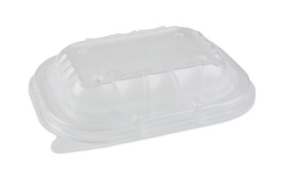 EarthChoice Entree2Go Takeout Container Vented Lid, 5.65 x 4.25 x 0.93, Clear, Plastic, 600/Carton