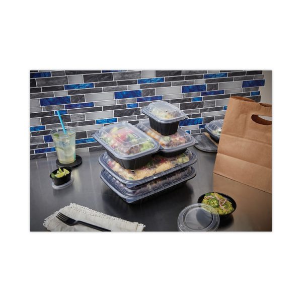 EarthChoice Entree2Go Takeout Container Vented Lid, 5.65 x 4.25 x 0.93, Clear, Plastic, 600/Carton - Image 5