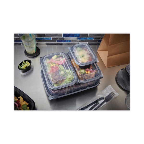 EarthChoice Entree2Go Takeout Container Vented Lid, 8.67 x 5.75 x 0.98, Clear, Plastic, 300/Carton - Image 4