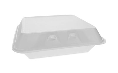 SmartLock Foam Hinged Lid Container, X-Large, 9.5 x 10.5 x 3.25, White, 250/Carton